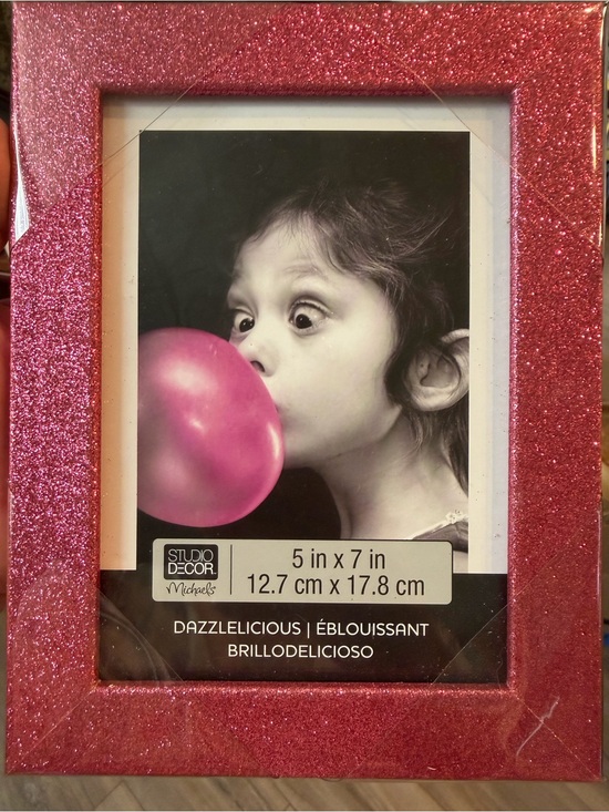 Other - Glittery Pink Photo Frame - Brand New!